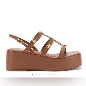 Larroude Harmony Carmel platform wedge sandal